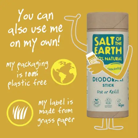Salt of the Earth - Vegan Αποσμητικό Plastic Free Stick 75gr Χωρίς Άρωμα