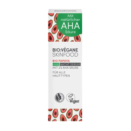 BioVegane - Βιολογικό Σέρουμ Νυκτός Προσώπου AHA με Papaya - 30ml